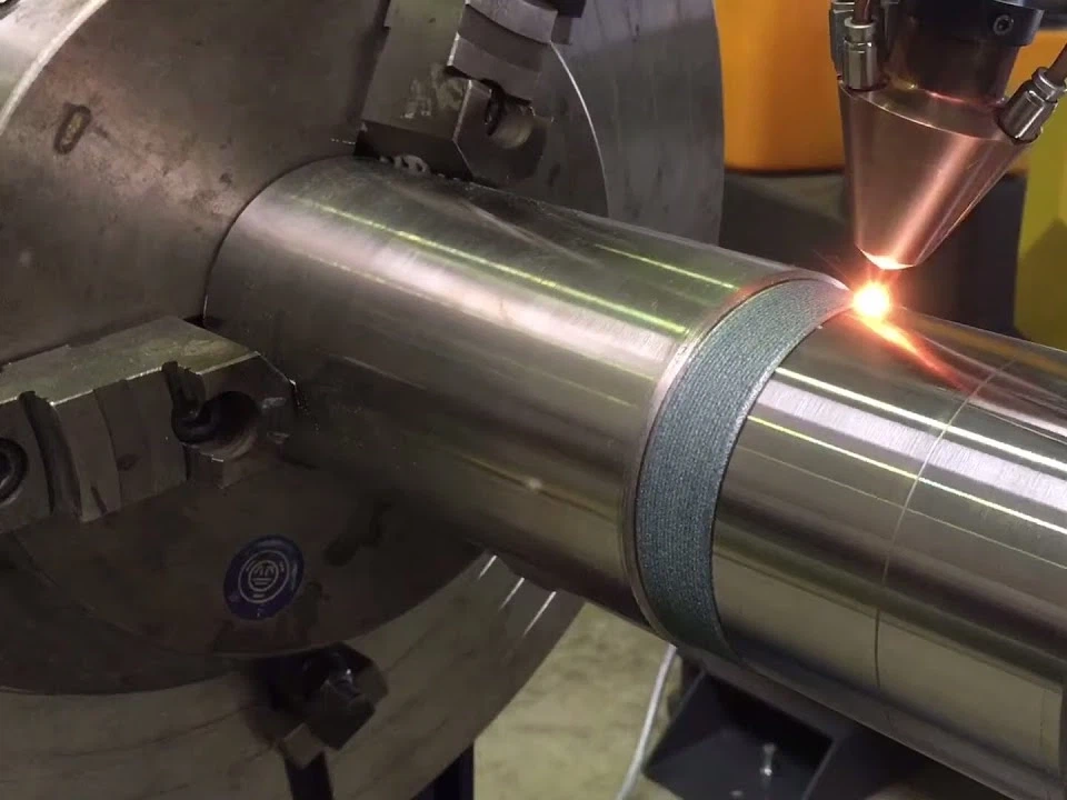 ہائی وولٹیج موٹر شافٹ جرنل کی مرمت کے لیے لیزر کلیڈنگ پائیدار بحالی کے لیے ای...